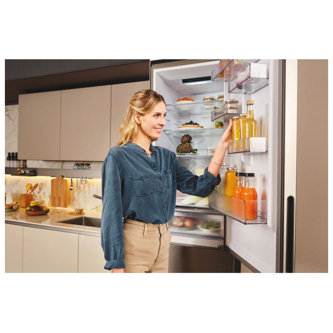 Candy CNCQ2T620DX Frigorifero Combinato Libera Installazione No Frost 2.05m Acciaio Inox colore Acciaio inox
