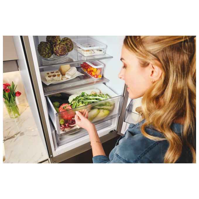 Candy CNCQ2T620DX Frigorifero Combinato Libera Installazione No Frost 2.05m Acciaio Inox colore Acciaio inox