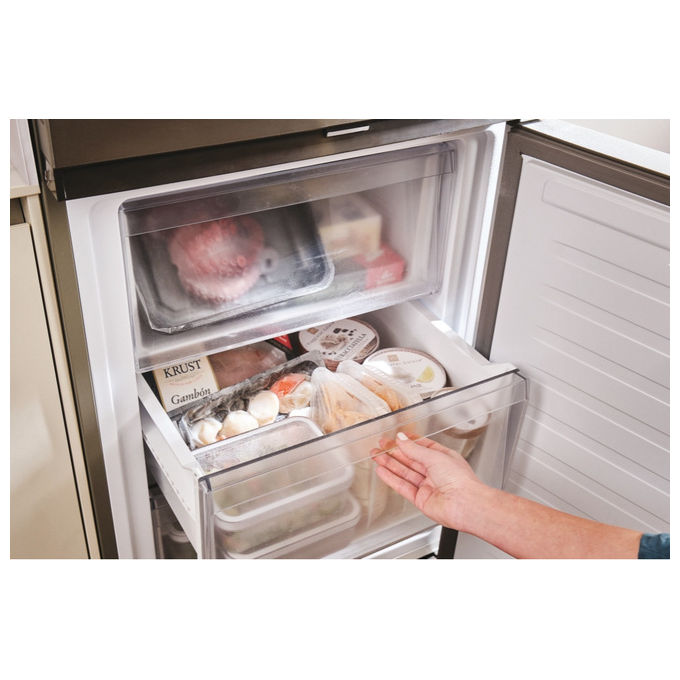 Candy CNCQ2T620DX Frigorifero Combinato Libera Installazione No Frost 2.05m Acciaio Inox colore Acciaio inox