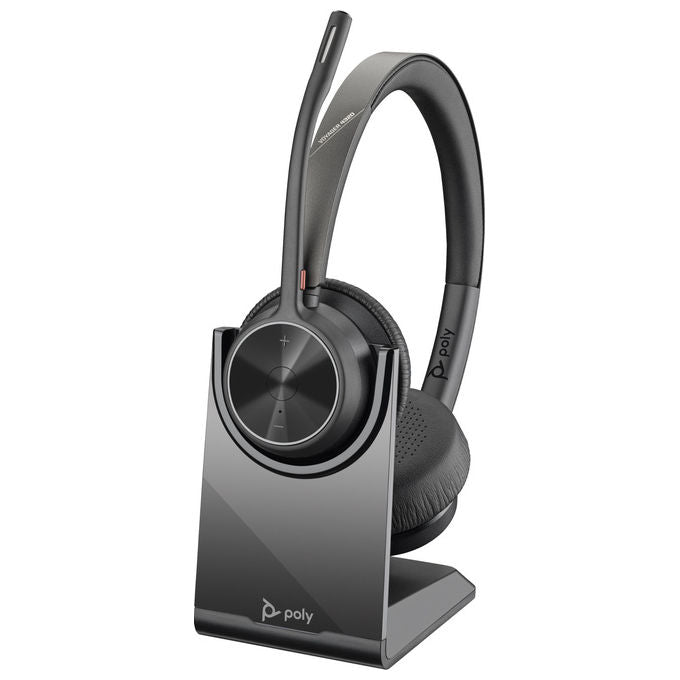 Hp Poly Voyager 4320 UC, Cuffie Stereo, Bluetooth, USB-A, Adattatore BT700