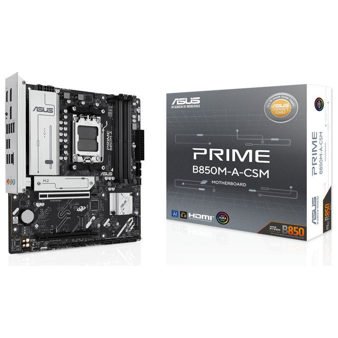 ASUS Prime B850M-A-CSM Scheda Madre Micro-ATX Socket AM5 Chipset AMD B850