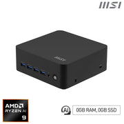 Msi, Mini PC Barebone, Cubi Z AI 8M, AMD Ryzen 9 8945HS, Nero