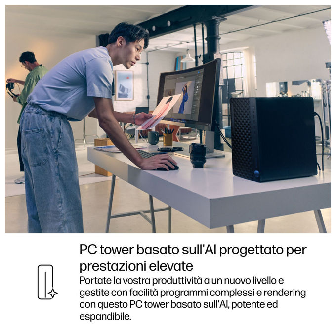HP PC Tower EliteDesk 8 G1i AI Wolf Pro Security Edition Intel Core Ultra 5 16 GB RAM 512 GB SSD Windows 11 Pro Nero