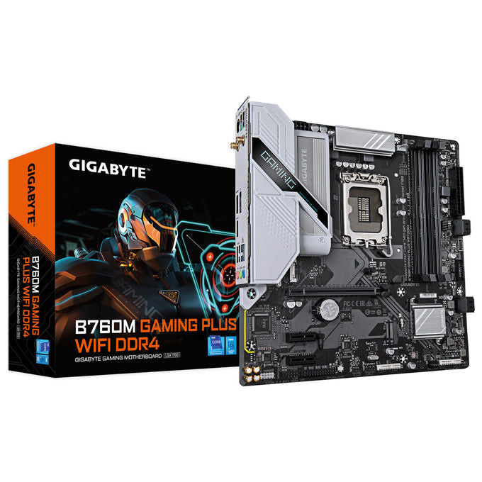 Gigabyte, Scheda Madre B760M Gaming Plus Wifi DDR4, Chipset Intel, Socket LGA 1700