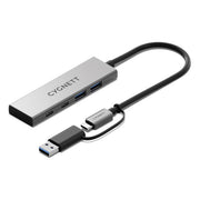 Cygnett Hub USB-C a USB-A 3.2 Gen 2 4 Porte Grigio Alluminio