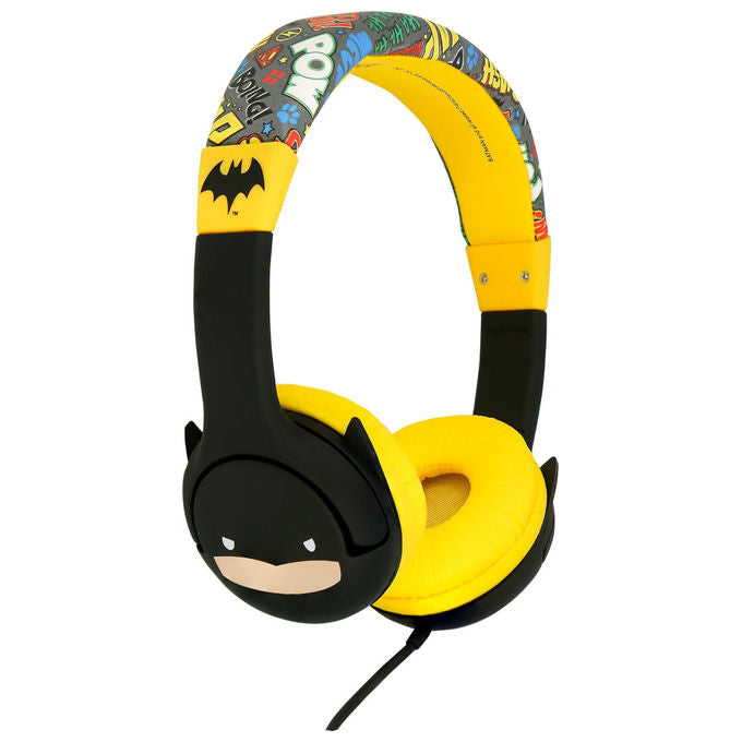 OTL Technologies Cuffie per Bambini Batman Chibi Style Nero Con cavo 3-7 Anni
