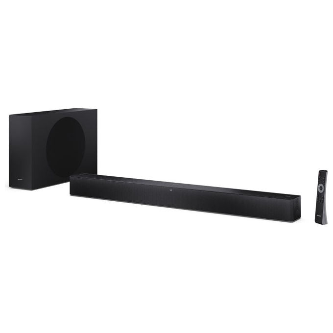 Sharp Soundbar 2.1 Canali Nero 330W con Subwoofer Wireless