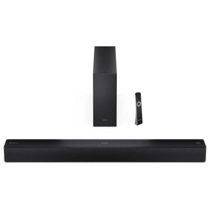 Sharp Soundbar 2.1 Canali Nero 330W con Subwoofer Wireless