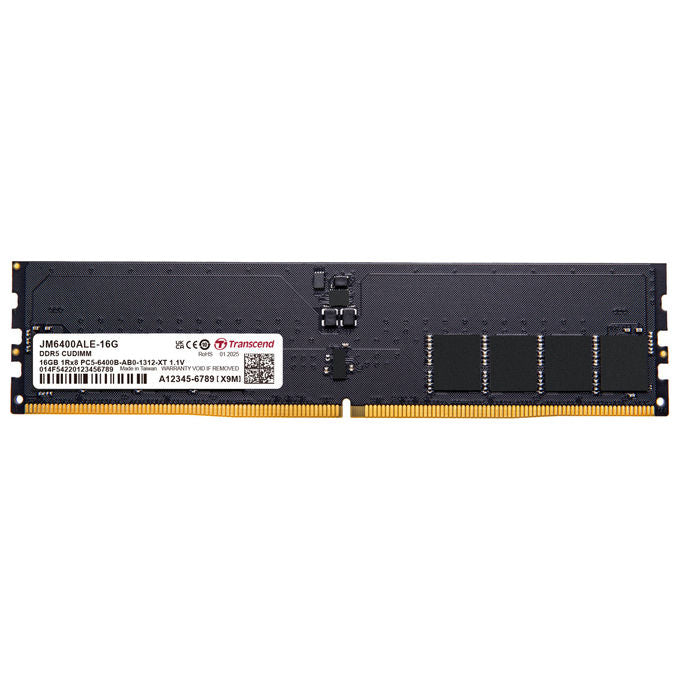 Transcend, Memoria RAM 16GB DDR5 6400MHz, JetRam JM6400ALE-16G