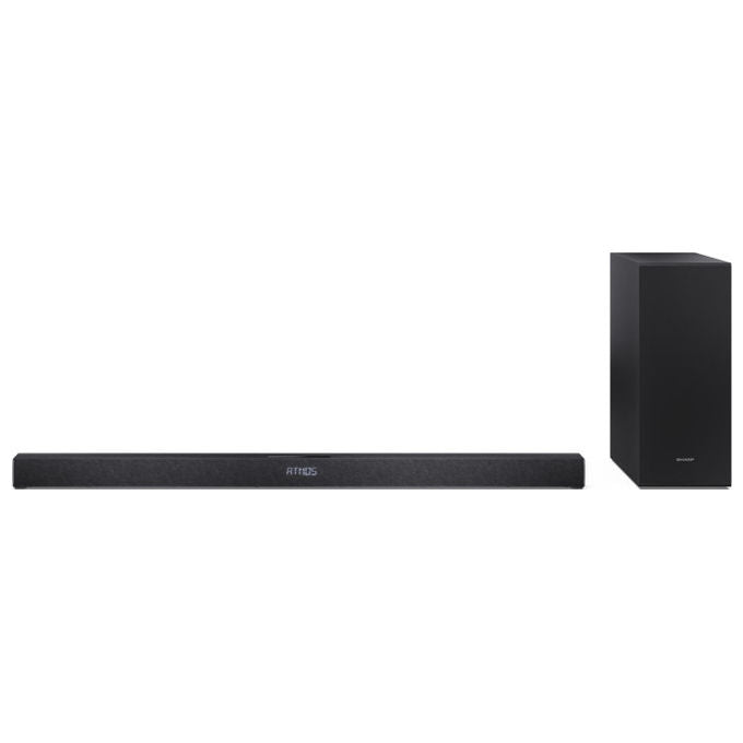 Sharp HT-SBW320 Soundbar 2.1 canali 360W Subwoofer Wireless Bluetooth 5.3 HDMI eARC Dolby Atmos DTS Virtual:X colore Nero