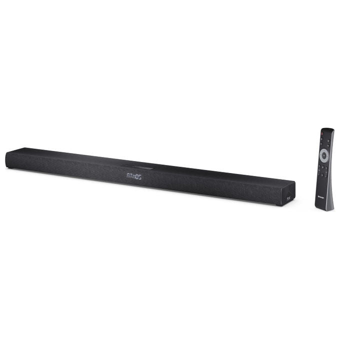 Sharp HT-SBW320 Soundbar 2.1 canali 360W Subwoofer Wireless Bluetooth 5.3 HDMI eARC Dolby Atmos DTS Virtual:X colore Nero