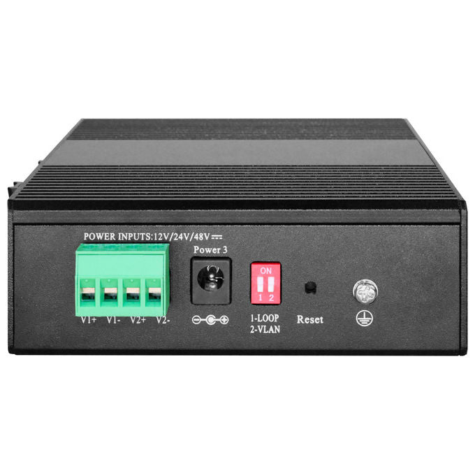 LevelOne, Switch di Rete Gestito Gigabit Ethernet PoE, Serie IGS-2108P, Nero