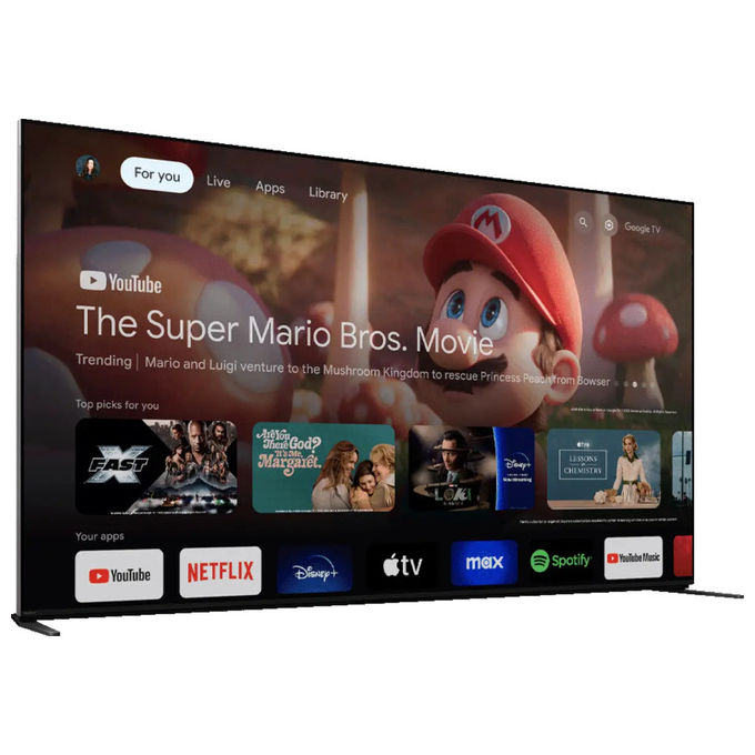 Sony, Tv 65'' 4K Ultra Hd Smart Tv Qled, Wi-Fi Nero