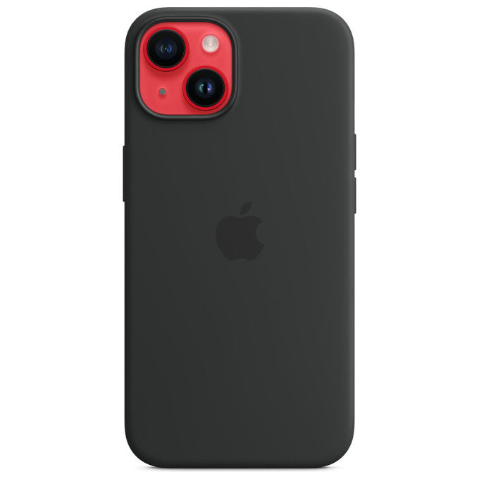 Apple, Custodia in Silicone MagSafe, iPhone 14, Mezzanotte