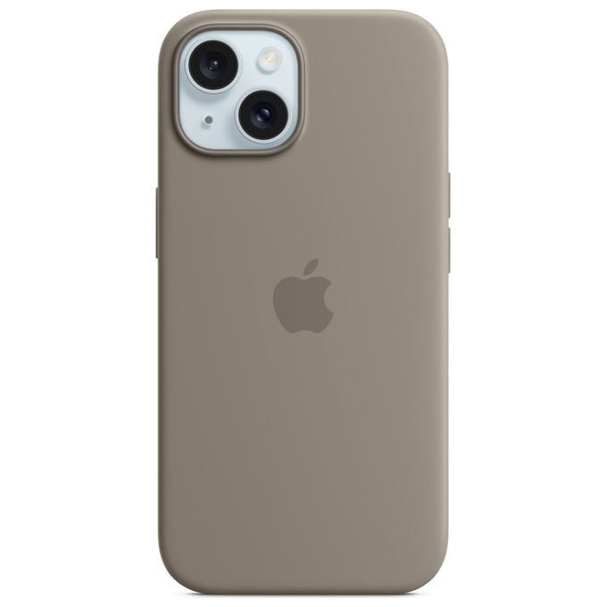 Apple Custodia MagSafe in Silicone Grigio Creta per iPhone 15