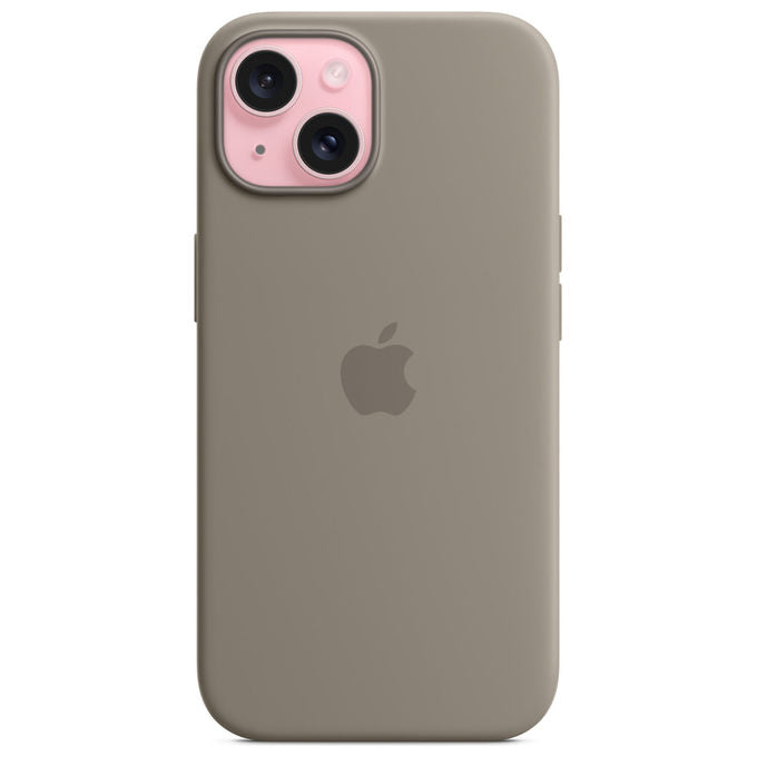 Apple Custodia MagSafe in Silicone Grigio Creta per iPhone 15