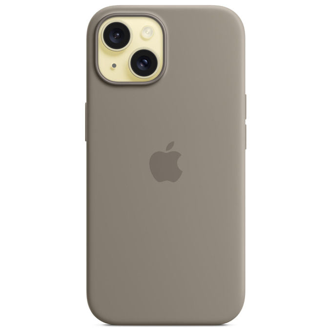 Apple Custodia MagSafe in Silicone Grigio Creta per iPhone 15