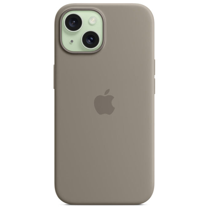 Apple Custodia MagSafe in Silicone Grigio Creta per iPhone 15