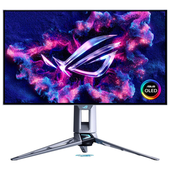 Asus, Monitor Gaming Rog Swift OLED PG27AQWP-W, 27'' QHD, Argento