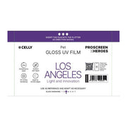 Celly, Pellicola Protettiva Universale Profilm UV Glossy Los Angeles, 120 x 210 mm, 20 Pezzi