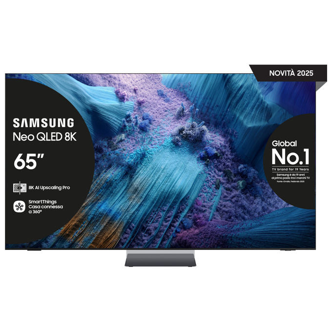 Samsung, Smart Tv Neo QLED 8K Mini LED, 65 Pollici, QE65QN990FTXZT, 2025