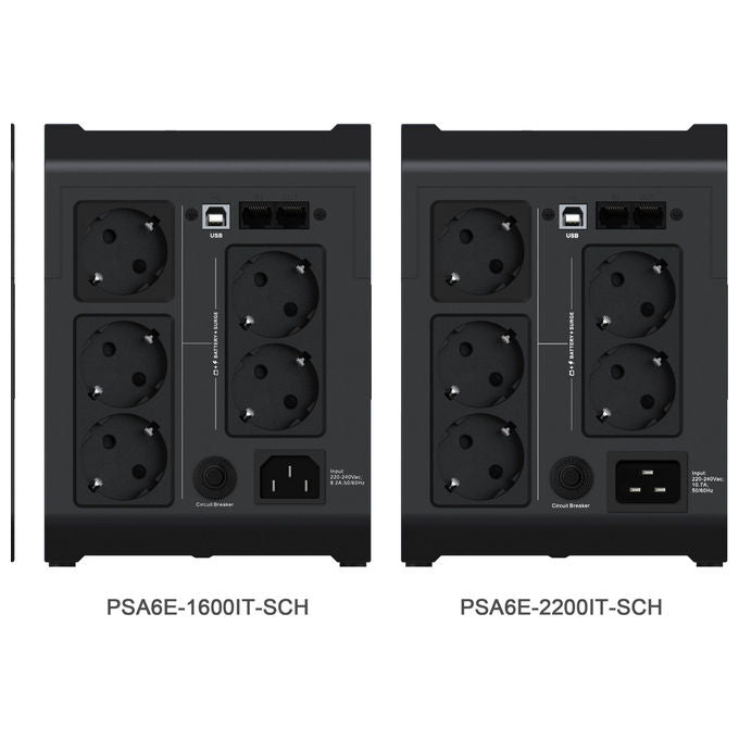 Vertiv, Gruppo di Continuita' UPS Line-Interactive, 2,2 kVA, PSA6E-2200IT-SCH, Nero