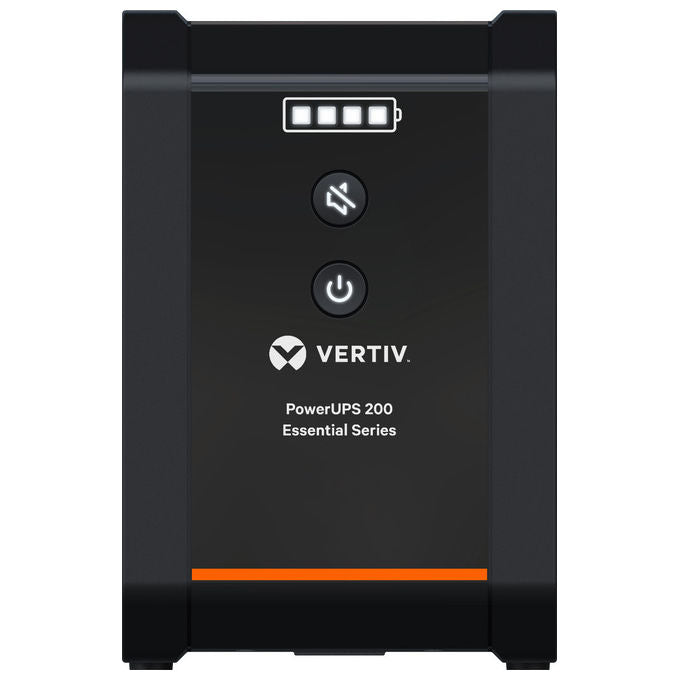 Vertiv, Gruppo di Continuita' UPS 0.6 kVA, Linea Interattiva, 4 Prese Schuko, Nero