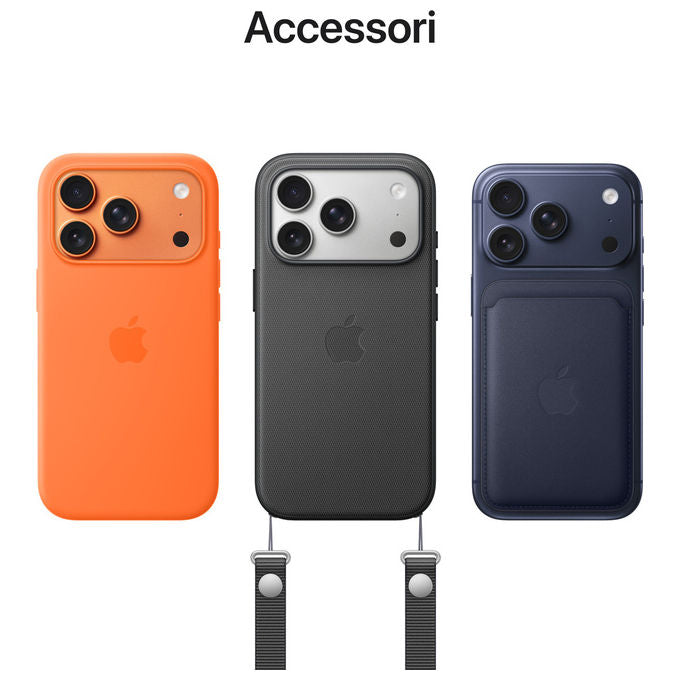 Apple MG8H4QLA iPhone 17 Pro Smartphone 256 GB 6.3'' A19 Pro Tripla fotocamera 48 MP 5G IP68 colore Arancione Cosmico