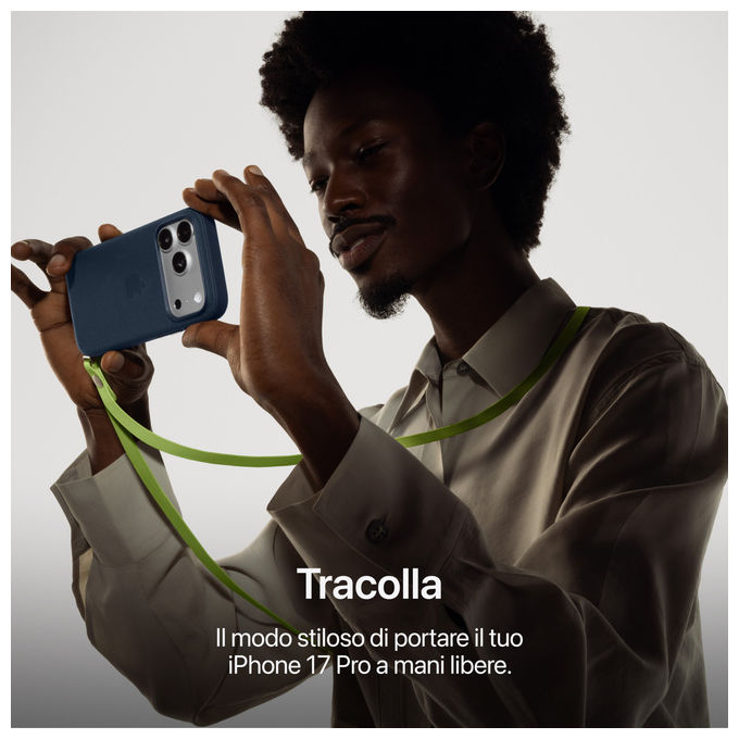 Apple MG8H4QLA iPhone 17 Pro Smartphone 256 GB 6.3'' A19 Pro Tripla fotocamera 48 MP 5G IP68 colore Arancione Cosmico