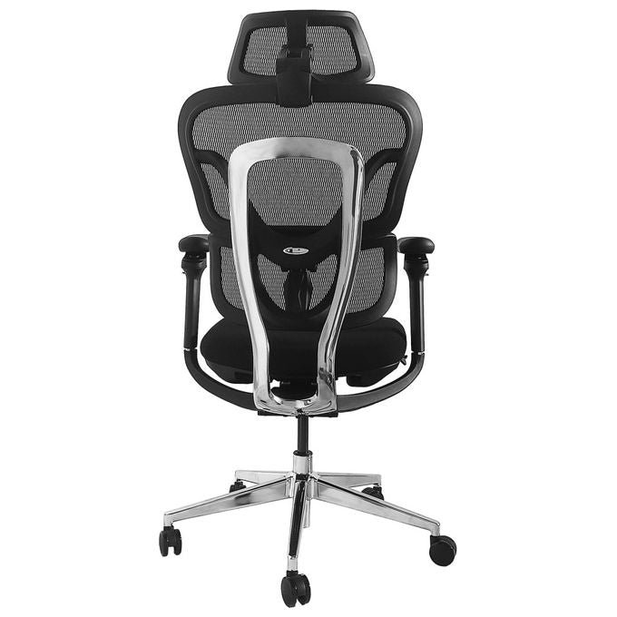 Equip Sedia Ufficio Ergonomica Schienale a Rete Seduta Imbottita Nera