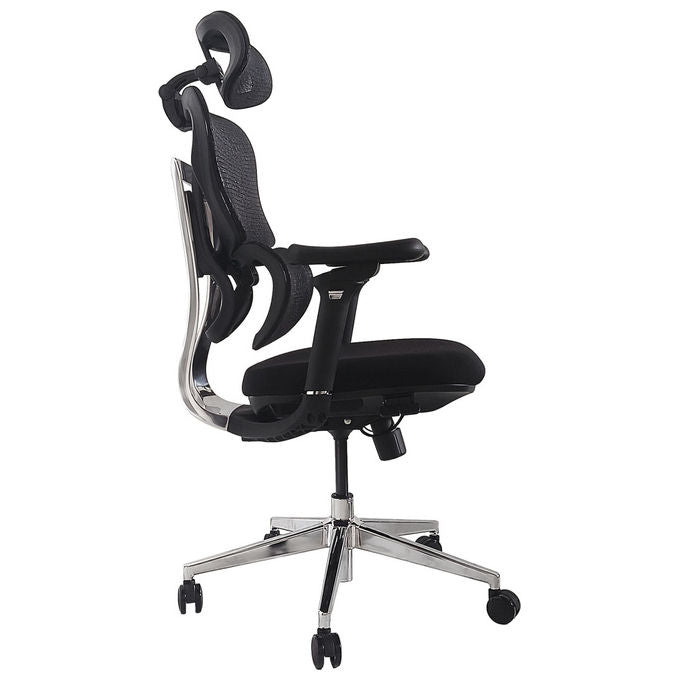 Equip Sedia Ufficio Ergonomica Schienale a Rete Seduta Imbottita Nera