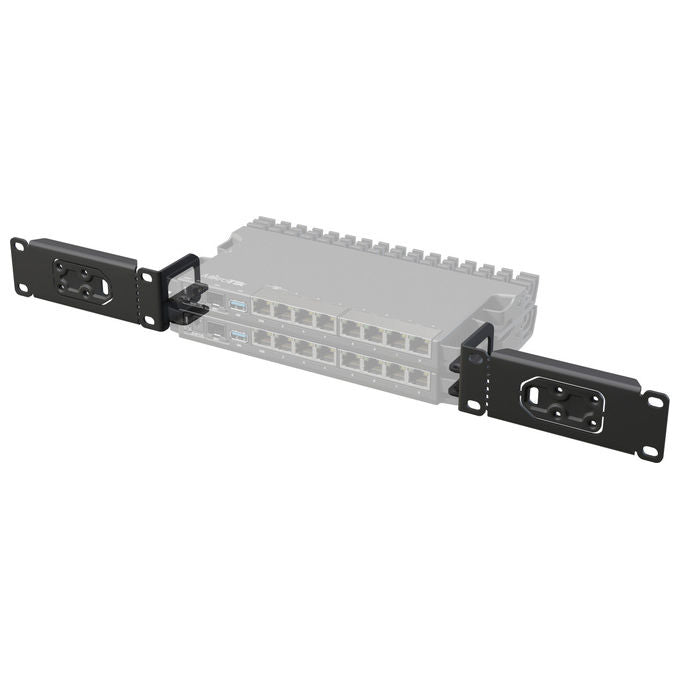 Mikrotik, Kit Montaggio Rack K-79, per Router RB5009 e Serie L009, Nero