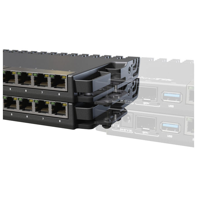 Mikrotik, Kit Montaggio Rack K-79, per Router RB5009 e Serie L009, Nero