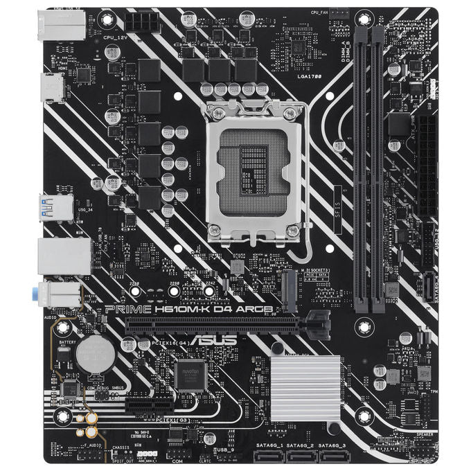 Asus Prime H610M-K D4 ARGB, Scheda Madre, Intel H610, LGA 1700, micro ATX