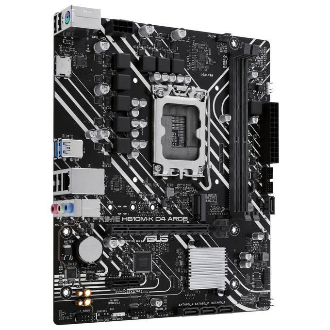 Asus Prime H610M-K D4 ARGB, Scheda Madre, Intel H610, LGA 1700, micro ATX
