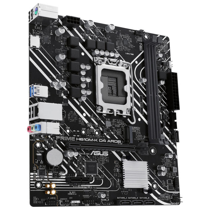 Asus Prime H610M-K D4 ARGB, Scheda Madre, Intel H610, LGA 1700, micro ATX