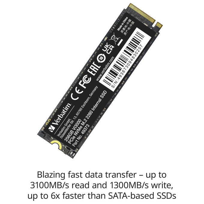 Verbatim, SSD 2 TB, M.2 PCI Express 3.0 NVMe, Vi3000