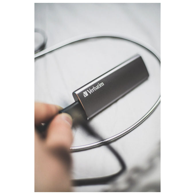 Verbatim, SSD Esterno 1 TB, USB-C 3.2 Gen 2, Vx500, Argento