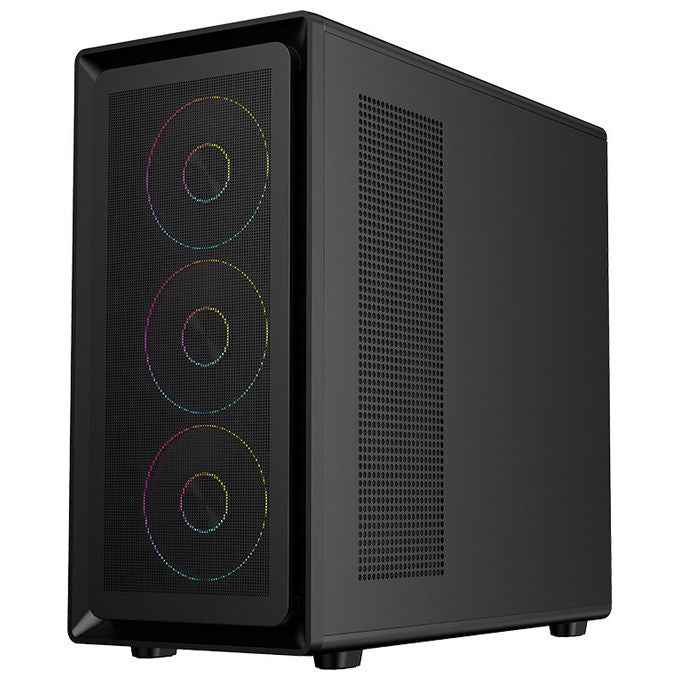 Itek ITGCAMC36B MESHCORE 36B Case PC Tower ATX 4 Ventole ARGB Vetro Temperato USB 3.0 Type-C colore Nero