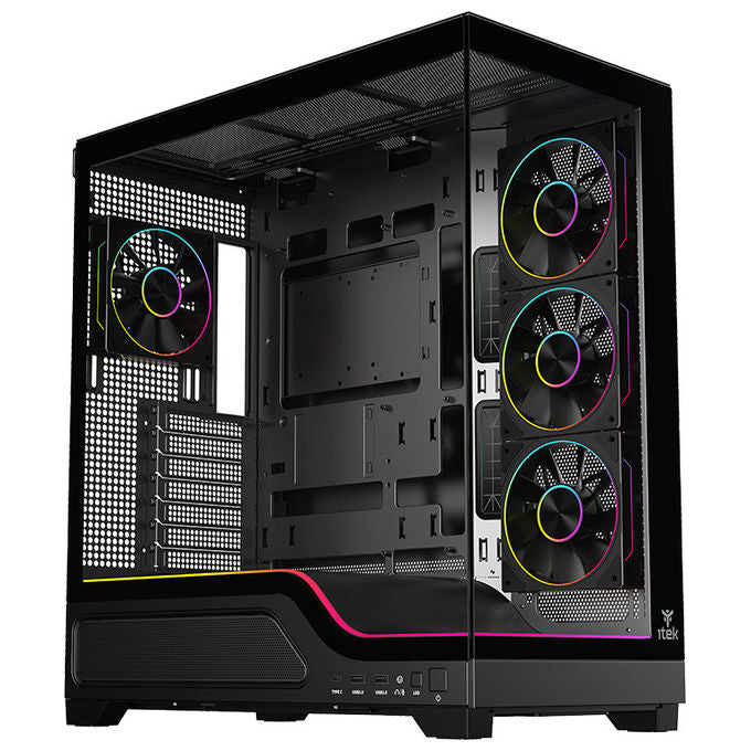 Itek Showbui Wave 82B, Case Tower, Nero, Gaming, ATX