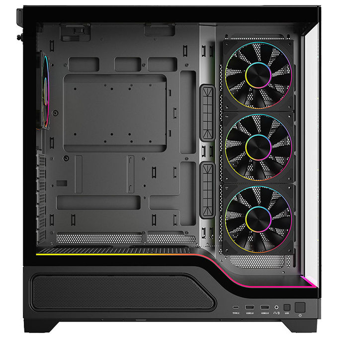 Itek Showbui Wave 82B, Case Tower, Nero, Gaming, ATX