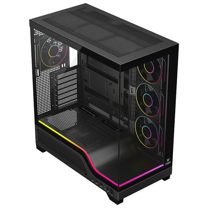 Itek Showbui Wave 82B, Case Tower, Nero, Gaming, ATX