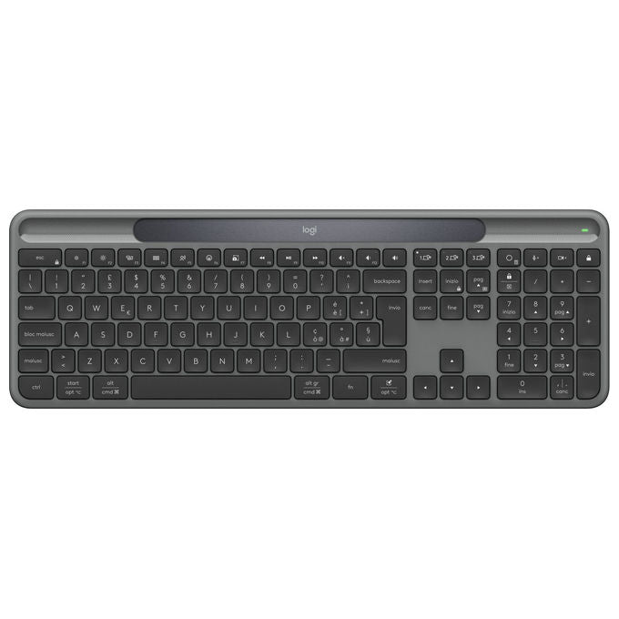 Logitech, Tastiera Slim Solar, Grafite, Layout Italiano