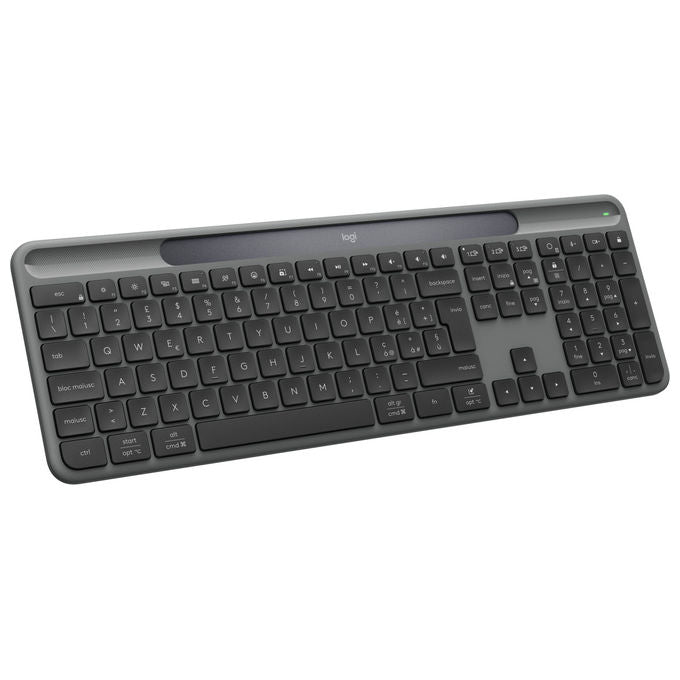 Logitech, Tastiera Slim Solar, Grafite, Layout Italiano