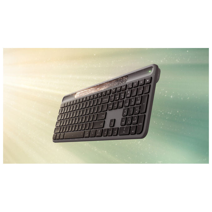 Logitech, Tastiera Slim Solar, Grafite, Layout Italiano