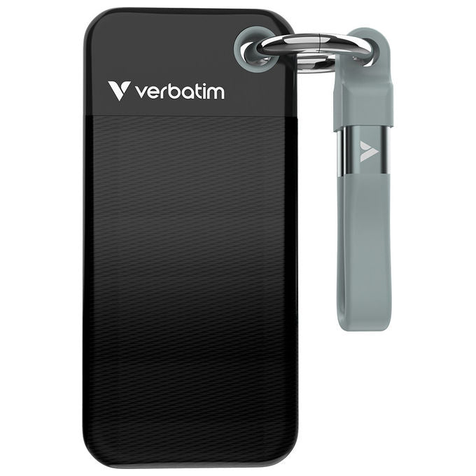 Verbatim, SSD Portatile 1 TB, USB Tipo-C 3.2 Gen 2, Nero e Grigio
