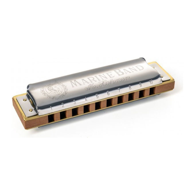 Hohner Marine Band 1896 E Major Armonica Diatonica Blues e Folk Pettine in Legno Sigillato