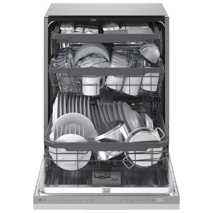 LG DB375TXS QuadWash Lavastoviglie Incasso 14 coperti Classe A 44 dB Wi-Fi TrueSteam (82x60x55 cm) colore Argento