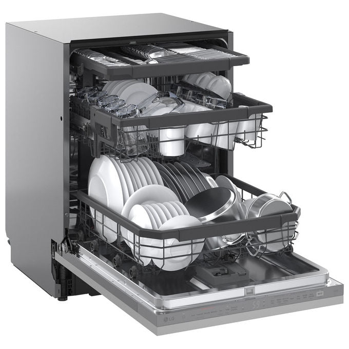 LG DB375TXS QuadWash Lavastoviglie Incasso 14 coperti Classe A 44 dB Wi-Fi TrueSteam (82x60x55 cm) colore Argento
