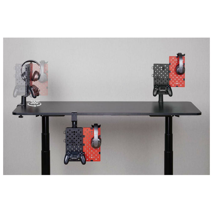Manhattan Supporto Controller e Auricolare Passivo Nero Rosso
